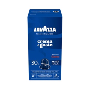 Lavazza, Lavazza Qualità Crema e Gusto Classico Kapseln Nespresso Kaffee, Lavazza Crema e Gusto Classico Kaffee 30 Aluminium Kapseln (Nespresso®)