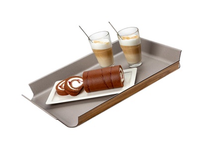 Continenta, Continenta Rutschfest Tablett, Continenta 2925 Rutschfestes Tablett 41x29,5 cm taupe