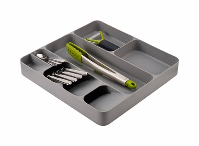 Joseph joseph, DrawerStore Besteckeinlage, grau, 38.4x39.7x5.3cm, Joseph Joseph DrawerStore Besteck- und Küchenzubehör-Organizer grau