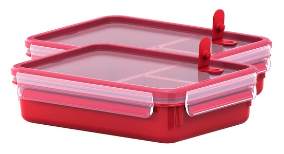 Emsa, Emsa Mirowellendose Clip & Micro 0.55 Liter, Emsa - Dose Clip&Micro, One Size, Transparent