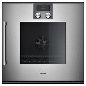 Gaggenau, Gaggenau BOP250112 Backofen Metallic rechts, Gaggenau Serie 200, Einbau-Backofen, 60 x 60 cm, Türanschlag: Rechts, Gaggenau Metallic, BOP250112