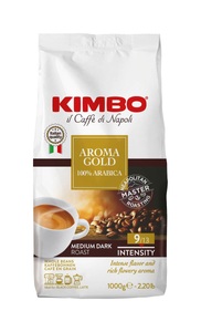KIMBO, Kimbo Aroma Gold Arabica 1000g Kaffee Bohnen