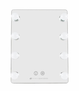 RIO, Rio Kosmetikspiegel Hollywood Glamour Silber, 