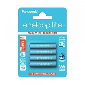 Panasonic Eneloop, Panasonic Eneloop Lite 4x AAA 550mAh Batterie, 