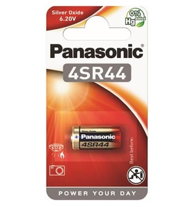 Panasonic, Silberoxid Knopfzelle 4SR44 - 1 Stück, 