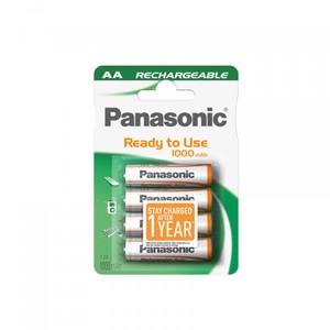 Panasonic, Panasonic DECT Akku 4x LR6 AA 1000mAh Batterien, 
