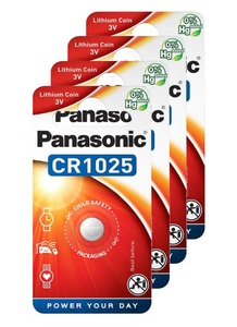 Panasonic, Knopfzelle CR-1025EL, Batterie, 