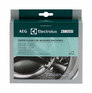 Electrolux, Electrolux M3GCP201 Super Clean Box Tiefenreiniger, Electrolux Super Clean für Waschmaschinen M3GCP201 Entfetter für Waschmaschinen ? Waschmittel/Duftflacon ? Grau