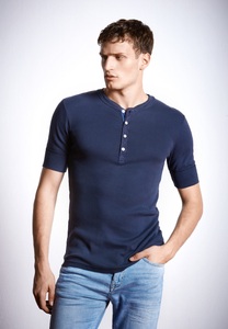 Schiesser, Shirt kurzarm dunkelblau - Revival Karl-Heinz 5, 