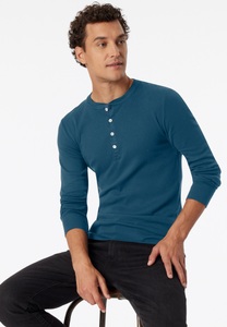Schiesser, Shirt langarm jeansblau - Revival Karl-Heinz 8, Shirt langarm jeansblau - Revival Karl-Heinz 8