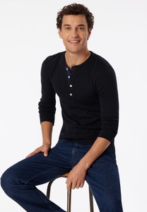 Schiesser, Shirt langarm schwarz - Revival Karl-Heinz 4, Shirt langarm schwarz - Revival Karl-Heinz 4