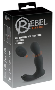 Rebel, Analvibrator ?RC Butt Plug with 2 Functions? mit Rotation
