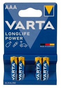Varta AAA Micro Alk/man 1.5V 4Pcs - Batterien (Blau/Silber)