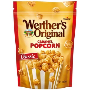 Werther´s Original, Werther´s Original Popcorn Classic - 3 x 140 g, Werther's Original Caramel Popcorn Classic 140g