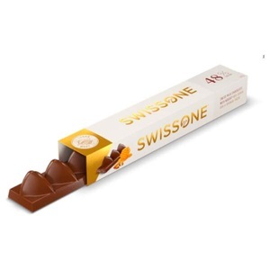 Swissone, SwissOne Milk, angereichert mit 15% Nougatine 100g, SwissOne Nougatine 100g