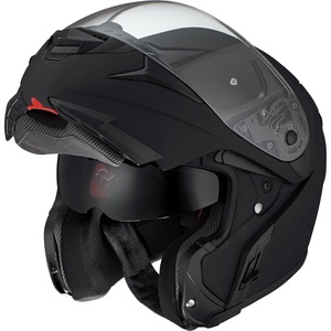 Nexo, Nexo Klapphelm Fiberglas Travel II Motorradhelm matt schwarz Größe M, Nexo Klapphelm Fiberglas Travel II mattschwarz M