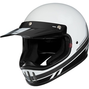 Craft, Craft MX-Line 1.0 - Retro 3C Motorradhelm weiß Größe S, Craft MX-Line 1.0 - Retro 3C White/Black design S