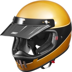 Craft, Craft MX-Line 1.0 - Retro 3C Motorradhelm gold Größe XS, Craft MX-Line 1.0 - Retro 3C Black/Gold design XS