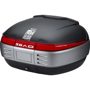 Shad, Shad Topcase SH50 matt schwarz unlackiert, Shad Topcase SH50 matt schwarz unlackiert