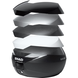 Shad, Shad Deckelcover für SH39 Topcase unlackiert, Shad Deckelcover für SH39 Topcase unlackiert
