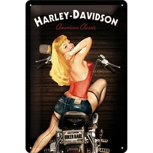 Nostalgic Art, Nostalgic Art Schild Harley Davidson 20 x 30 cm, Metall, Nostalgic Art Schild Harley Davidson 20 x 30 cm, Metall