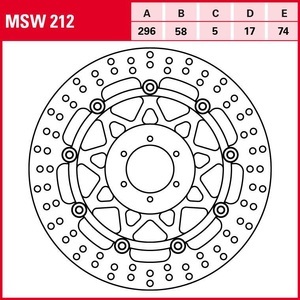 TRW - (TRW KFZ Ausruestung GmbH), TRW - Bremsscheibe, 