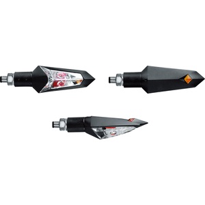Chaft, Chaft Alu Blinkerpaar 21 Watt M8 Trooper schwarz/getöntes Gl, Chaft Alu Blinkerpaar 21 Watt M8 Trooper schwarz/getöntes Glas