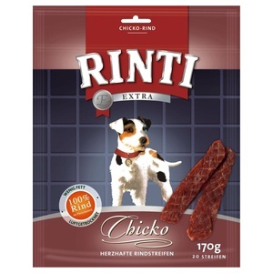 RINTI, Sparpaket: 6 x RINTI Chicko Kaustreifen - Rind (6 x 170 g), Rinti Chicko Rind für Hunde (170g)