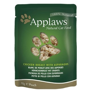 Applaws, Applaws Katzenfutter Sparpaket 48 x 70 g im Pouch - Hühnerbrust mit Spargel
