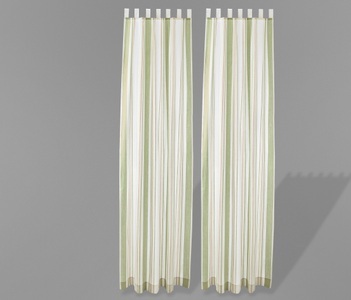 undefined, 2 Vorhangschals, Standardgrösse, Grün, 2 Vorhangschals, Standardgrösse, Grün