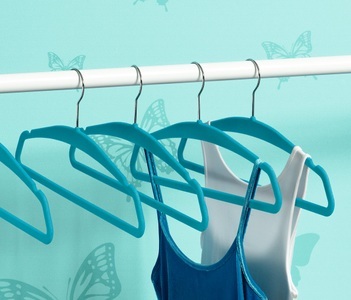 undefined, 8 Kleiderbügel, Blau, 8 Kleiderbügel, Blau
