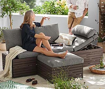 undefined, Sofa-Liege »Tinus« mit Relax-Komfort-Kissen, schwarz, 2-in-1 Sofa-Liege mit Relax-Komfort-Kissen, schwarz