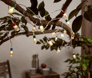 undefined, LED-Lichterkette mit Mini-Glühbirnen, bunt, LED-Lichterkette mit Mini-Glühbirnen, bunt