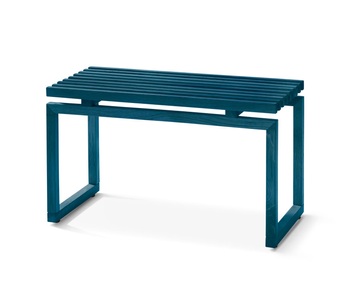 undefined, Sitzbank aus Massivholz, blau, Sitzbank aus Massivholz, blau