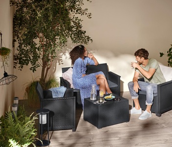 undefined, Gartenmöbel-Set »Geflecht-Optik«, 4-teilig, 