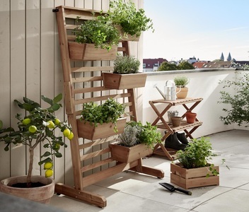 undefined, Vertikalbeet »Tinus« mit flexibel einhängbaren Pflanzkästen, Vertikalbeet »Tinus« mit flexibel einhängbaren Pflanzkästen