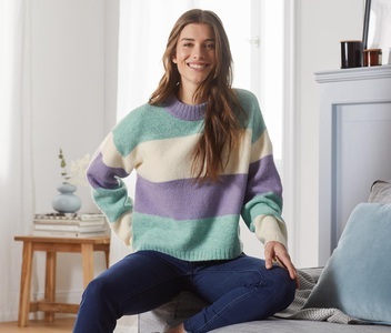 undefined, Strickpullover, gestreift, Strickpullover, gestreift