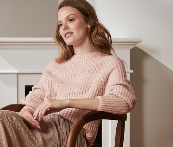 undefined, Grobstrickpullover, roséfarben, Grobstrickpullover, roséfarben