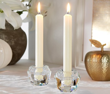 undefined, 2 Glas-Kerzenhalter, 2 Glas-Kerzenhalter
