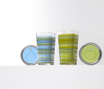 undefined, 2 Duftkerzen im Glas, Birne und Apfel, 2 Duftkerzen im Glas, Birne und Apfel