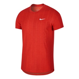 NIKE, Nike Court Challenger T-Shirt Herren - Rot, Weiß, 