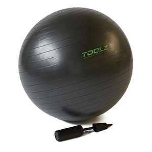 TOOLZ, TOOLZ 65cm Gymnastikball - Schwarz, 