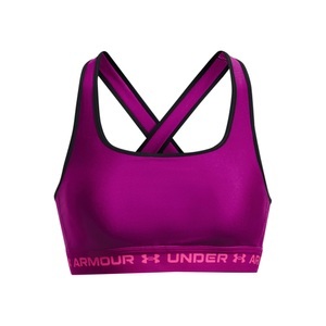 UNDER ARMOUR, Under Armour Crossback Mid Sport-BH Damen - Lila, Schwarz, 