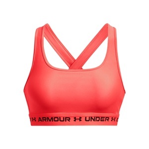UNDER ARMOUR, Under Armour Crossback Mid Sport-BH Damen - Koralle, Schwarz, 