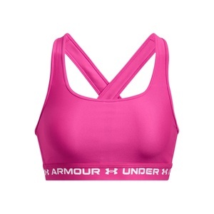 UNDER ARMOUR, Under Armour Crossback Mid Sport-BH Damen - Pink, Weiß, 