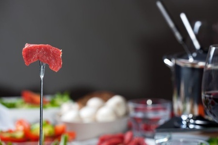 Fondue Chinoise-Rindfleisch Degustation