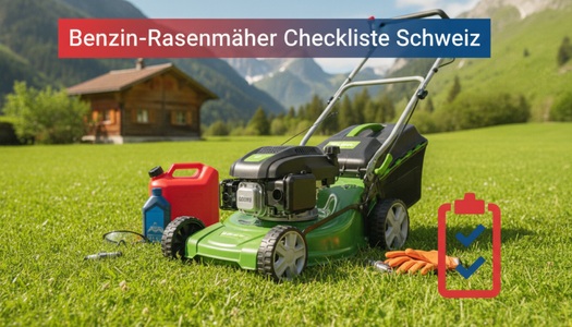 Benzin-Rasenmäher Checkliste Schweiz