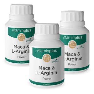 Vitaminplus, Vitaminplus Maca & L-Arginin Kapseln 3x 90 Stück, Vitaminplus Maca & L-Arginin Kapseln 3x 90 Stück