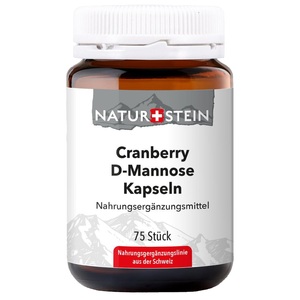 NATURSTEIN, NATURSTEIN Cranberry D-Mannose Kapseln Glas (75 Stk), NATURSTEIN Cranberry D-Mannose Kapseln Glas (75 Stk)