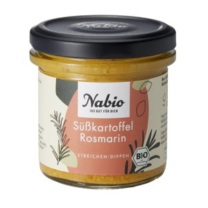 undefined, Nabio Aufstrich Süsskartoffel Rosmarin 135 g, Nabio Aufstrich Süsskartoffel Rosmarin 135 g